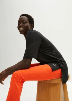 Mujer bonprix bonprix Camiseta deportiva larga con malla, de secado rápido