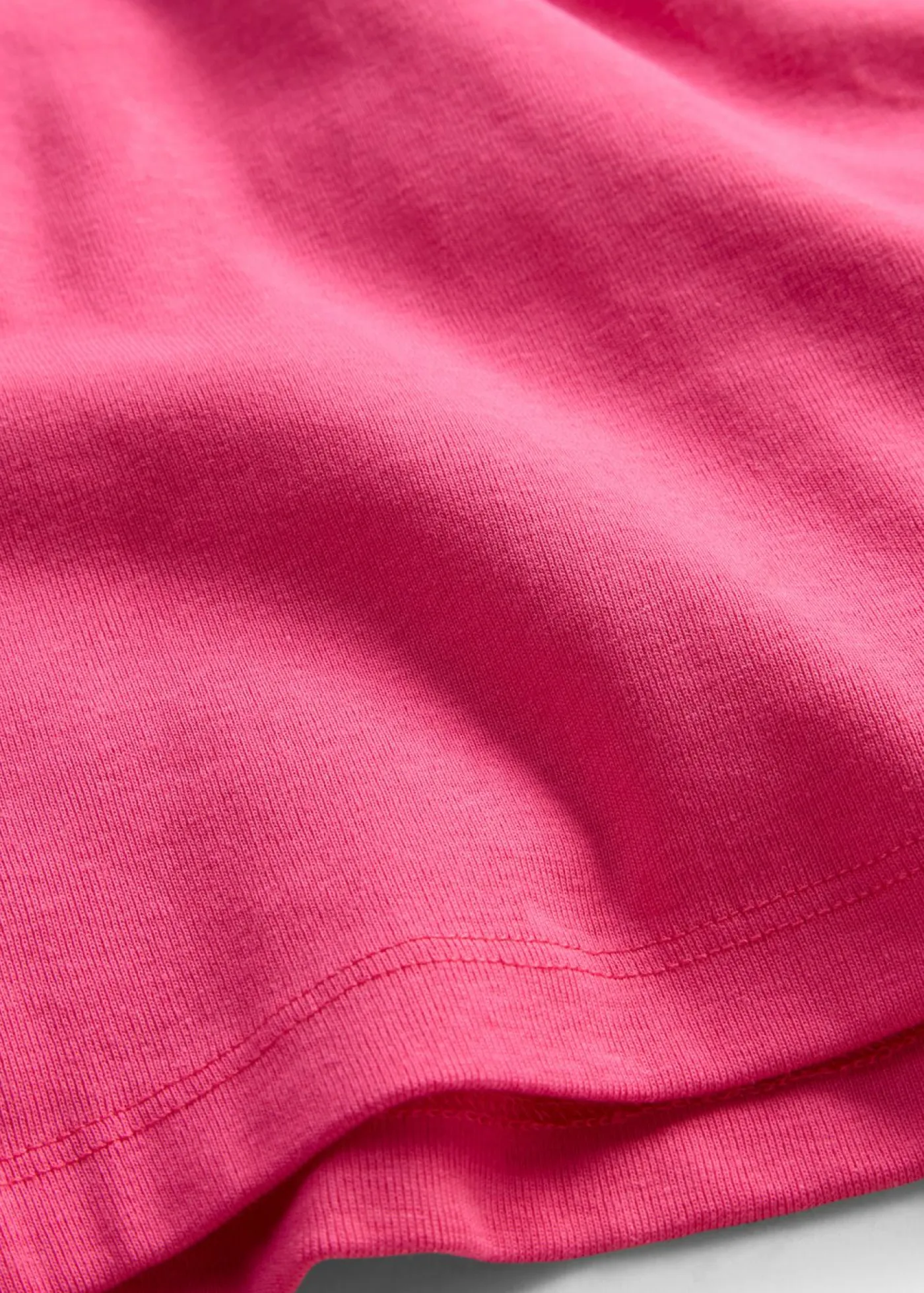 bonprix bonprix Básicos|Camisetas>Camiseta elástica con escote en forma de U fucsia