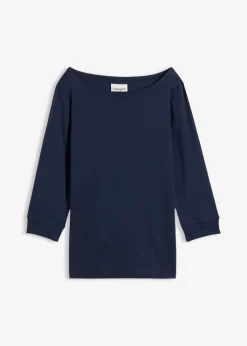 Mujer bonprix bonprix Camiseta elástica con escote en forma de U