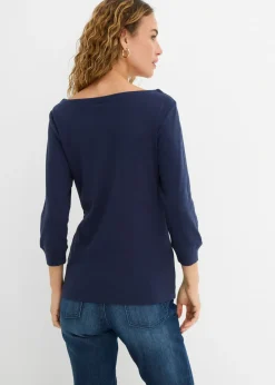 Mujer bonprix bonprix Camiseta elástica con escote en forma de U