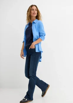 Mujer bonprix bonprix Camiseta elástica con escote en forma de U