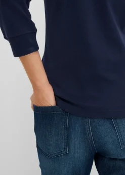 Mujer bonprix bonprix Camiseta elástica con escote en forma de U