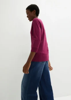 Mujer bonprix bonprix Camiseta elástica con escote en forma de U