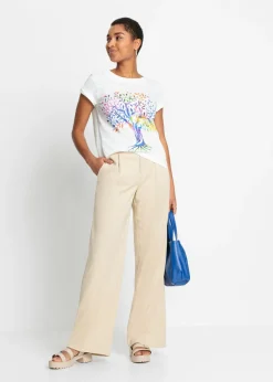 Mujer bonprix bonprix Camiseta estampada de algodón orgánico