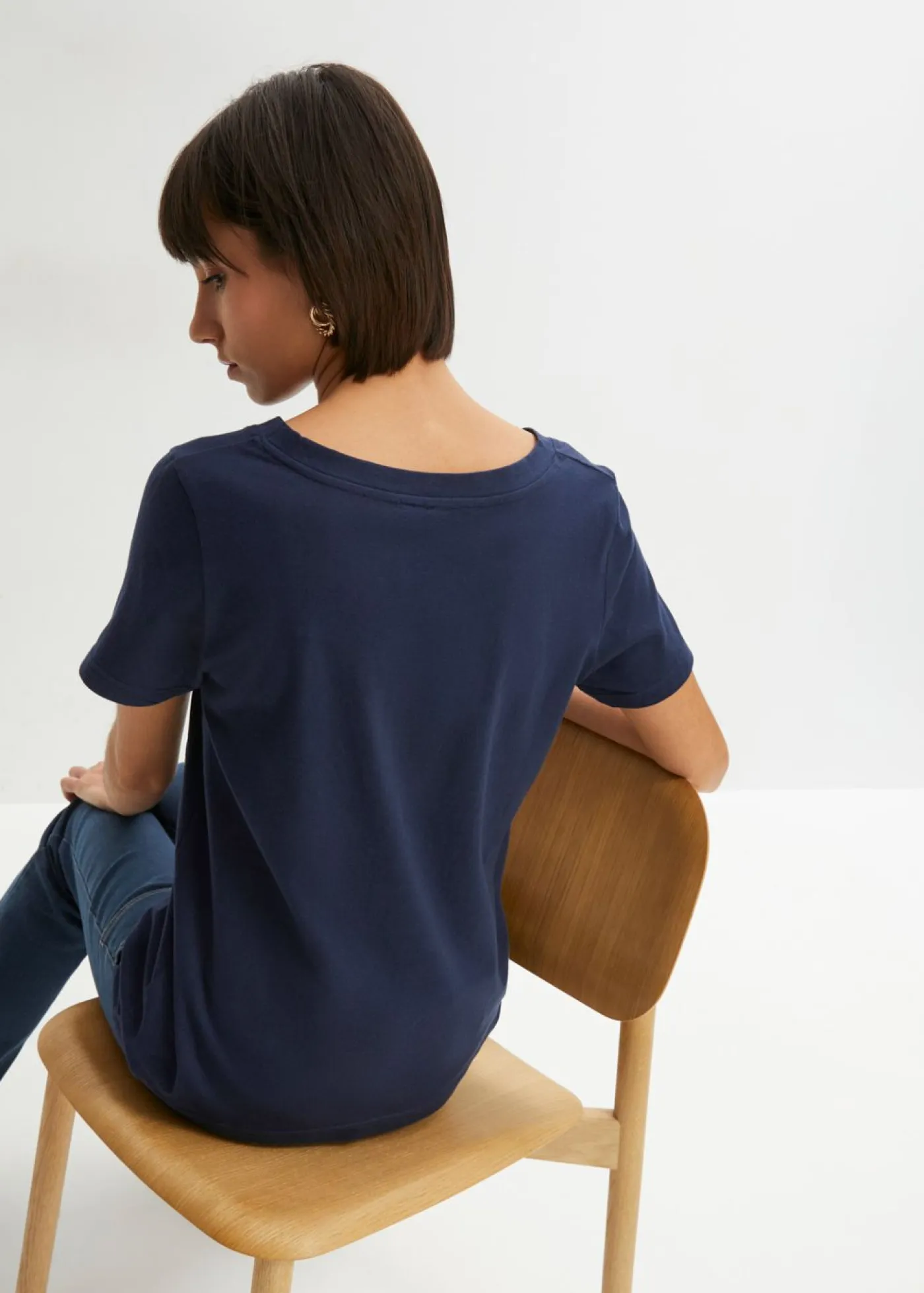 Mujer bonprix bonprix Camiseta estampada de algodón orgánico