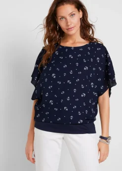 Mujer bonprix bonprix Camiseta georgette, de manda corta
