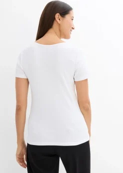 Mujer bonprix bonprix Camiseta henley con algodón orgánico puro