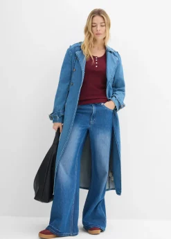 Mujer bonprix bonprix Camiseta henley con algodón orgánico puro