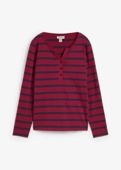 Mujer bonprix bonprix Camiseta henley de algodón orgánico puro