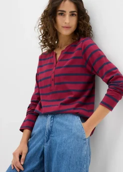 Mujer bonprix bonprix Camiseta henley de algodón orgánico puro