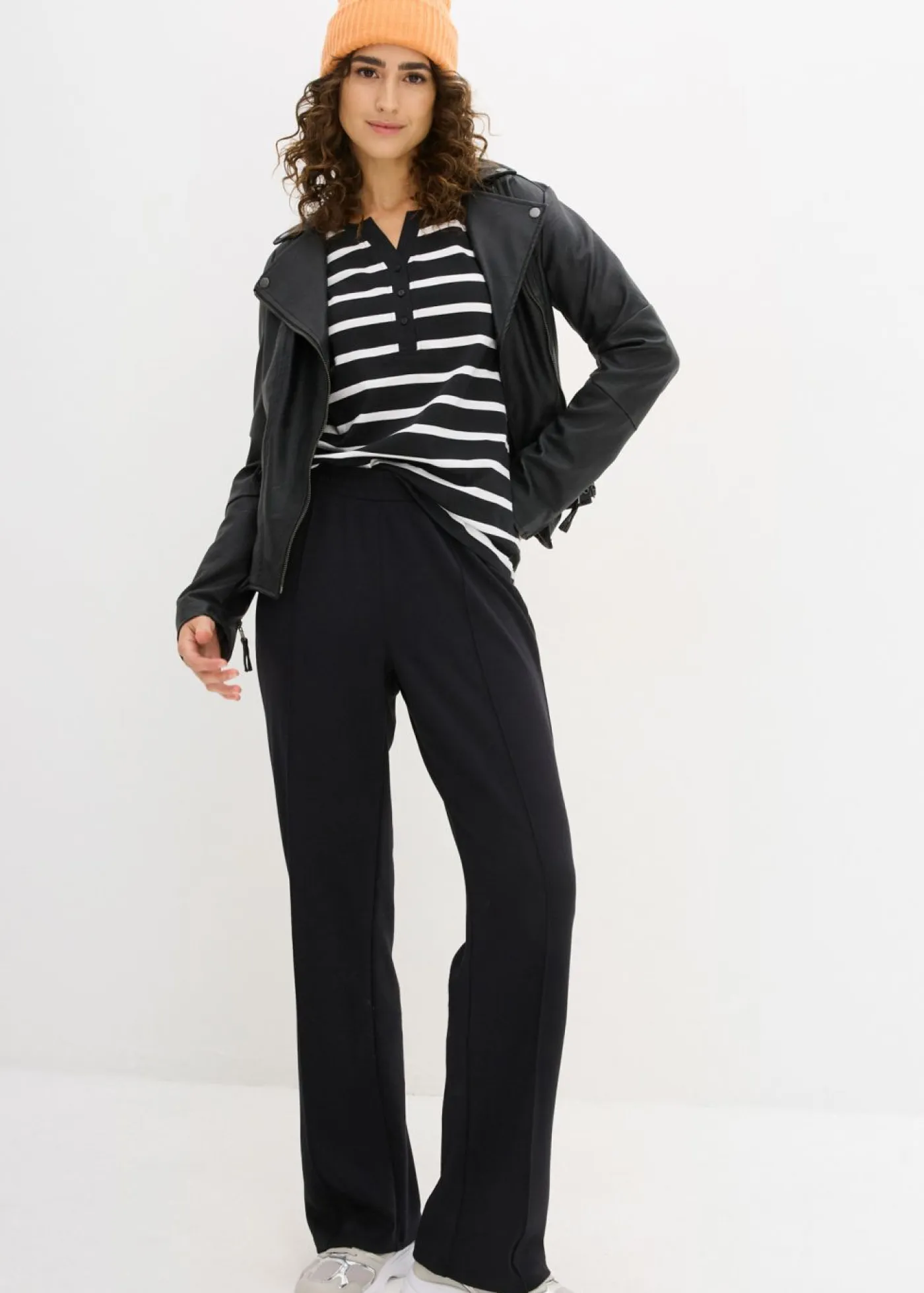 Mujer bonprix bonprix Camiseta henley de algodón orgánico puro