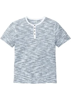 Hombre bonprix bonprix Camiseta henley de algodón puro con manga corta