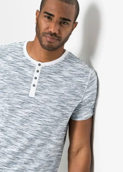 Hombre bonprix bonprix Camiseta henley de algodón puro con manga corta