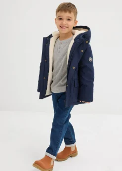 Niños bonprix bonprix Camiseta henley de manga larga con algodón orgánico (2 unidades)