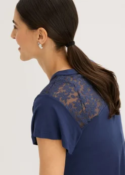 Mujer bonprix bonprix Camiseta henley de mezcla de viscosa