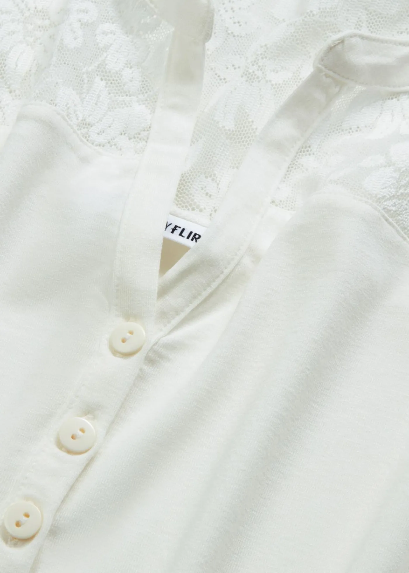 bonprix bonprix Camisetas>Camiseta henley de mezcla de viscosa Blanco lana