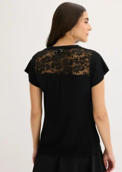 Mujer bonprix bonprix Camiseta henley de mezcla de viscosa