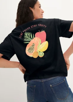 Mujer bonprix bonprix Camiseta holgada con estampado