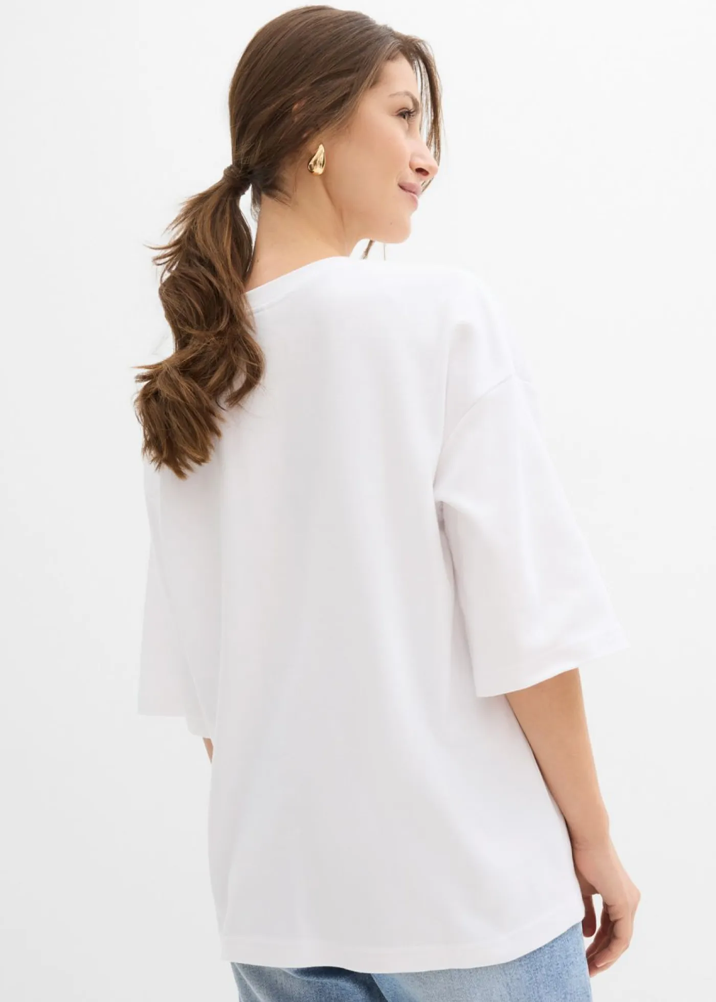 Mujer bonprix bonprix Camiseta holgada de algodón orgánico puro