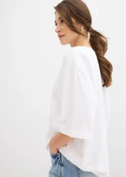 Mujer bonprix bonprix Camiseta holgada de algodón orgánico puro