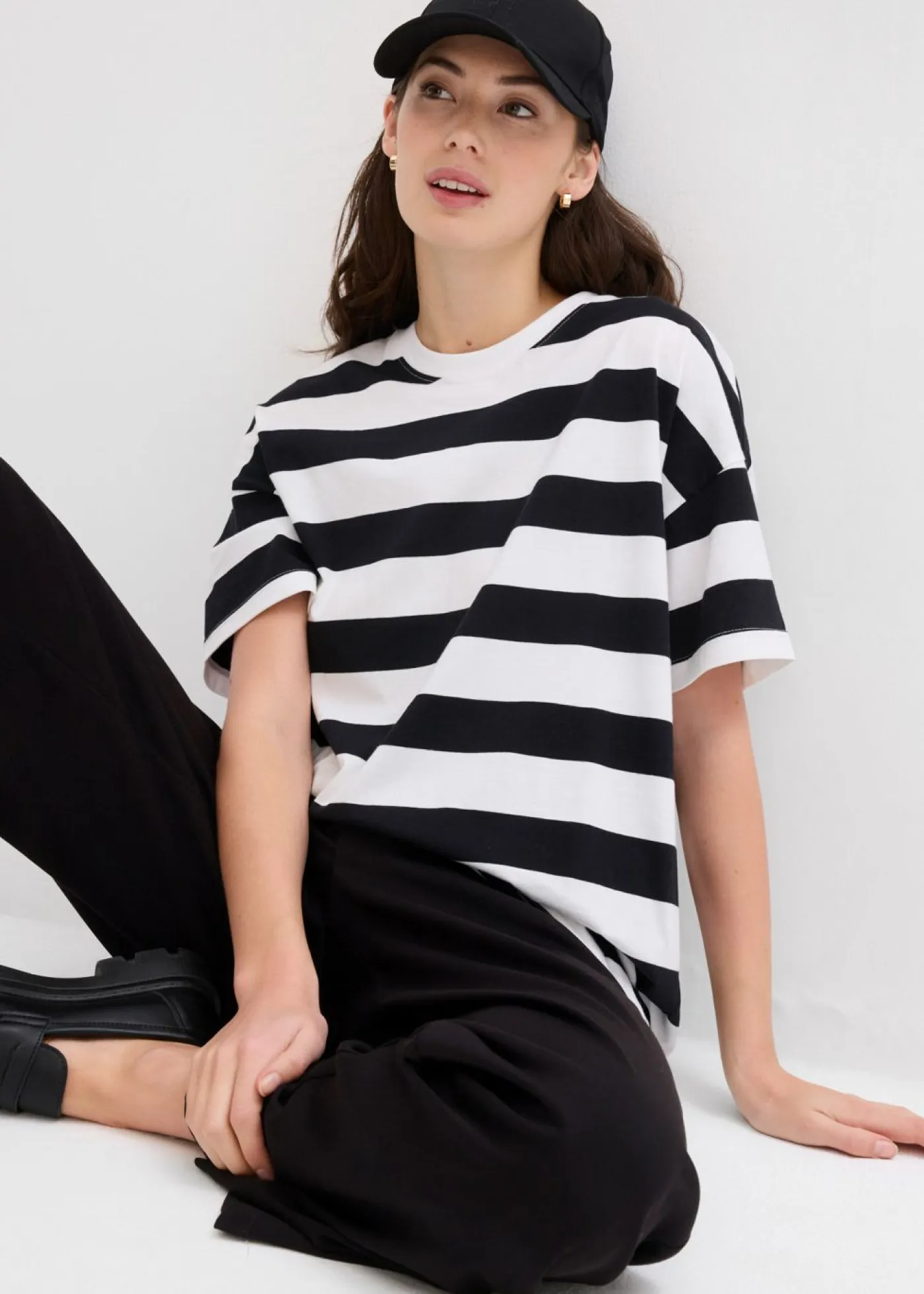 Mujer bonprix bonprix Camiseta holgada de algodón orgánico puro