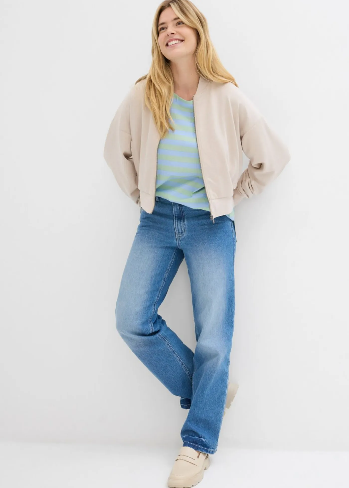 Mujer bonprix bonprix Camiseta holgada de algodón puro