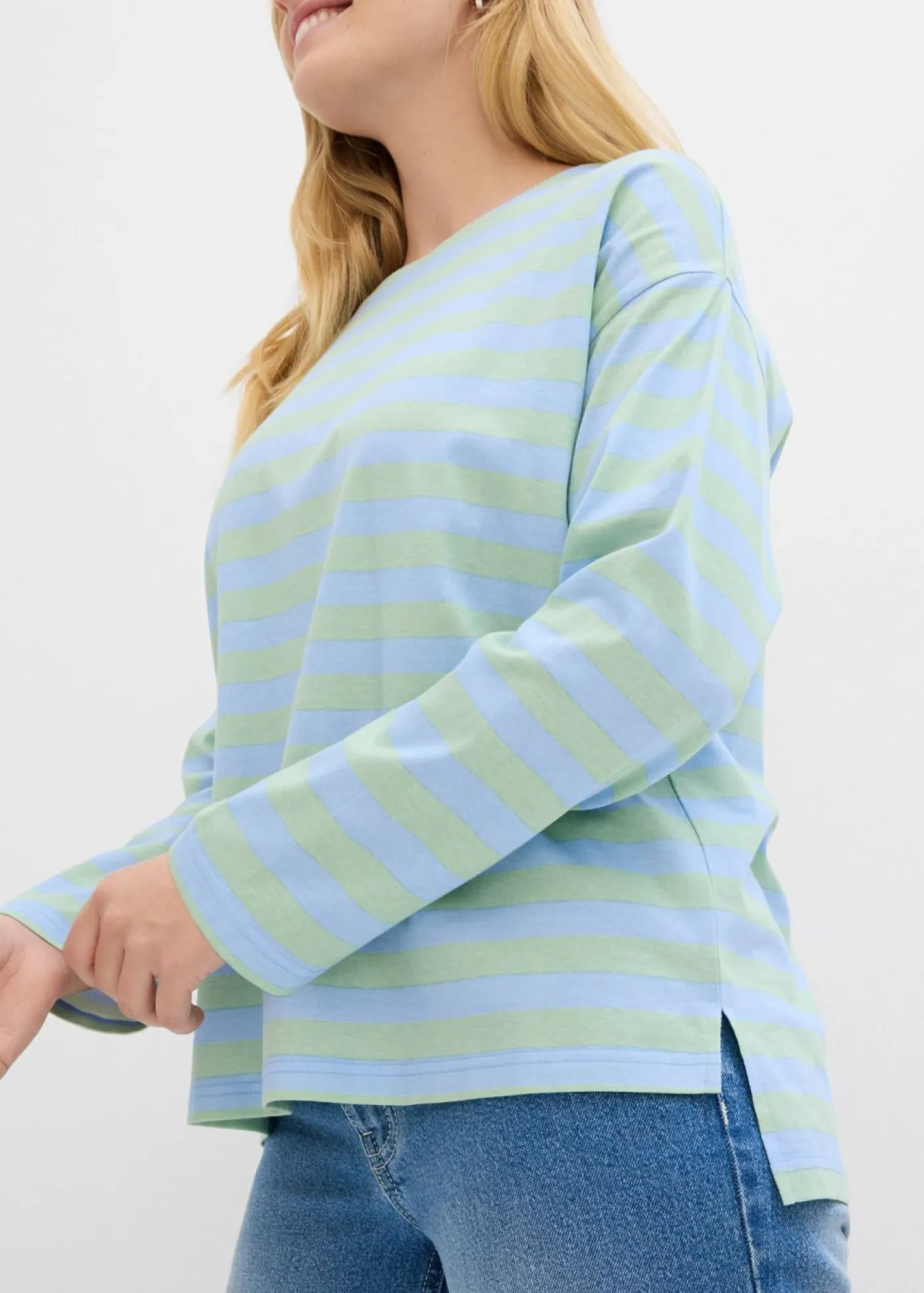 Mujer bonprix bonprix Camiseta holgada de algodón puro