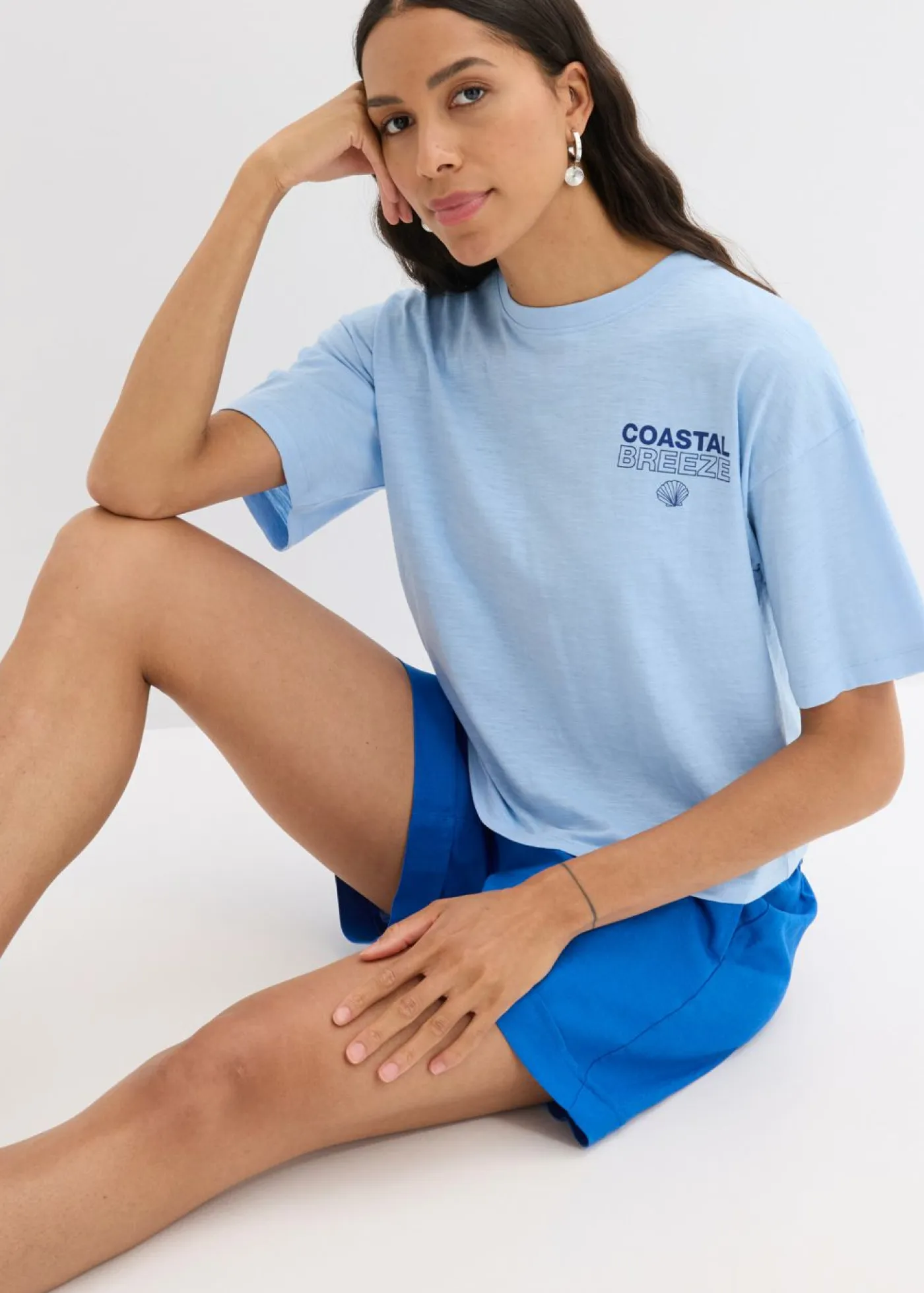 Mujer bonprix bonprix Camiseta holgada de algodón orgánico puro