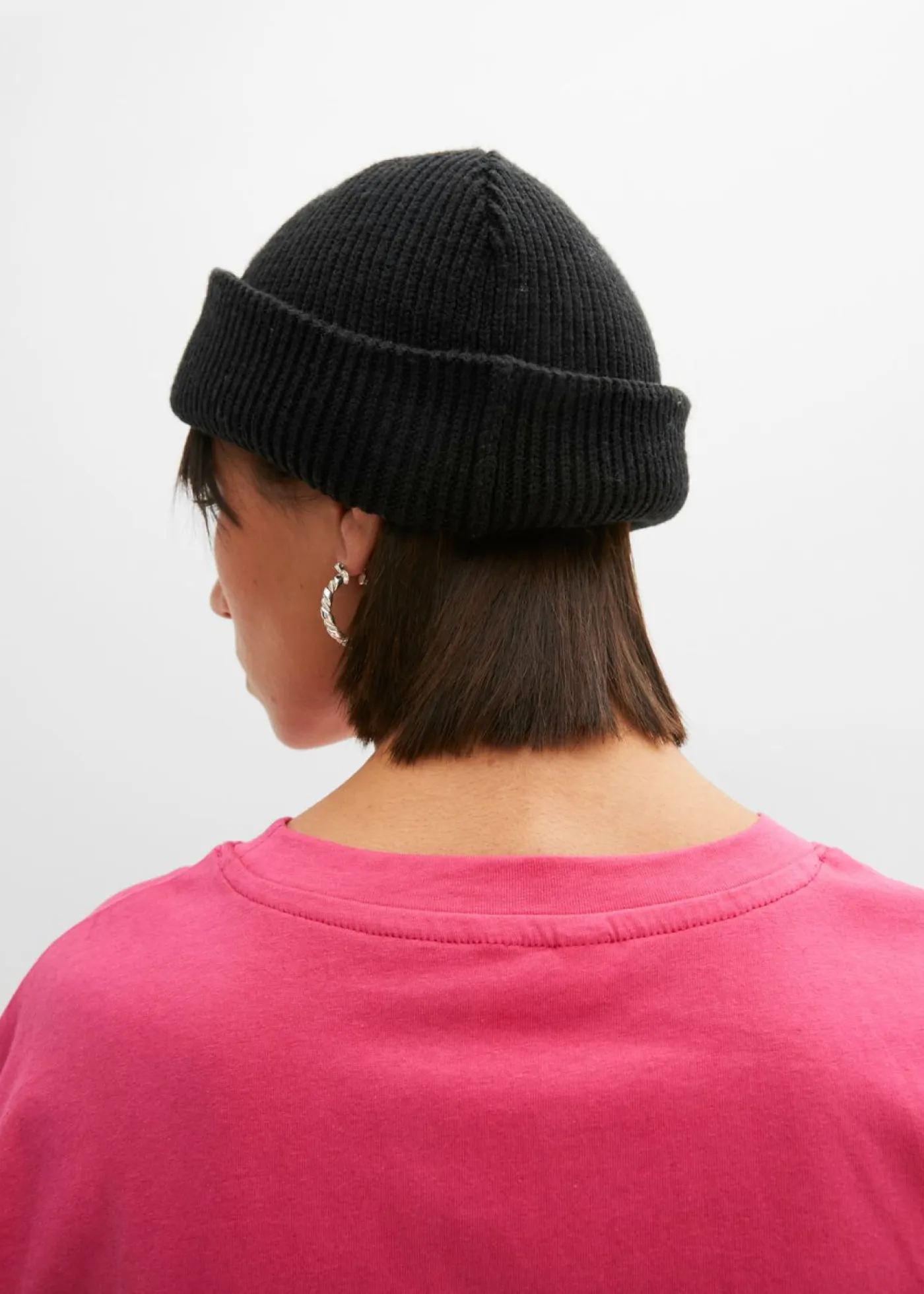 bonprix bonprix Camisetas>Camiseta holgada de algodón puro Pink lady/negro estampado