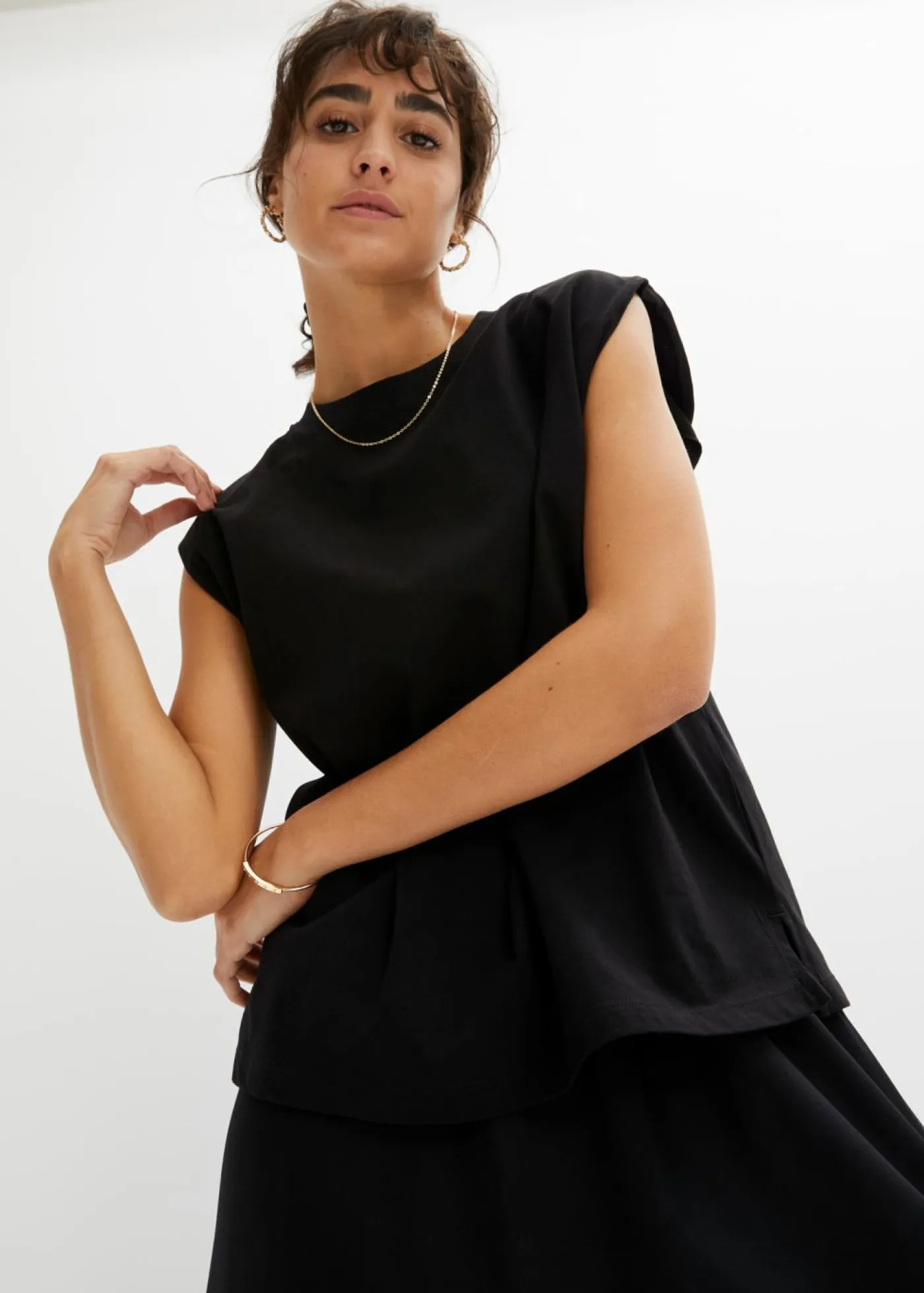 Mujer bonprix bonprix Camiseta holgada de algodón orgánico puro