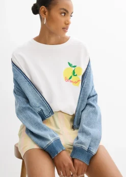 Mujer bonprix bonprix Camiseta holgada de algodón orgánico puro