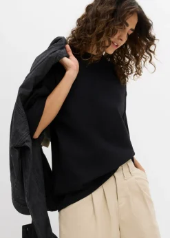 Mujer bonprix bonprix Camiseta holgada de algodón orgánico puro y pesado