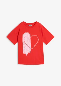 Mujer bonprix bonprix Camiseta holgada de mezcla de algodón orgánico elástico