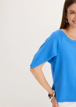 Mujer bonprix bonprix Camiseta holgada de mezcla de viscosa fluida