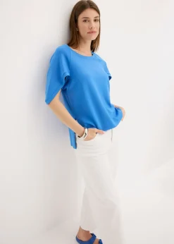 Mujer bonprix bonprix Camiseta holgada de mezcla de viscosa fluida