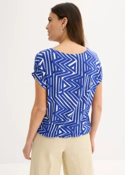 Mujer bonprix bonprix Camiseta holgada de mezcla de viscosa fluida