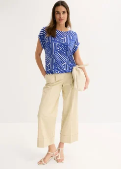 Mujer bonprix bonprix Camiseta holgada de mezcla de viscosa fluida