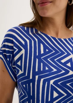 Mujer bonprix bonprix Camiseta holgada de mezcla de viscosa fluida