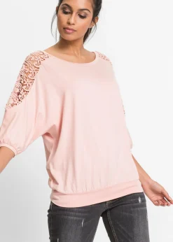 Mujer bonprix bonprix Camiseta holgada de mezcla de viscosa