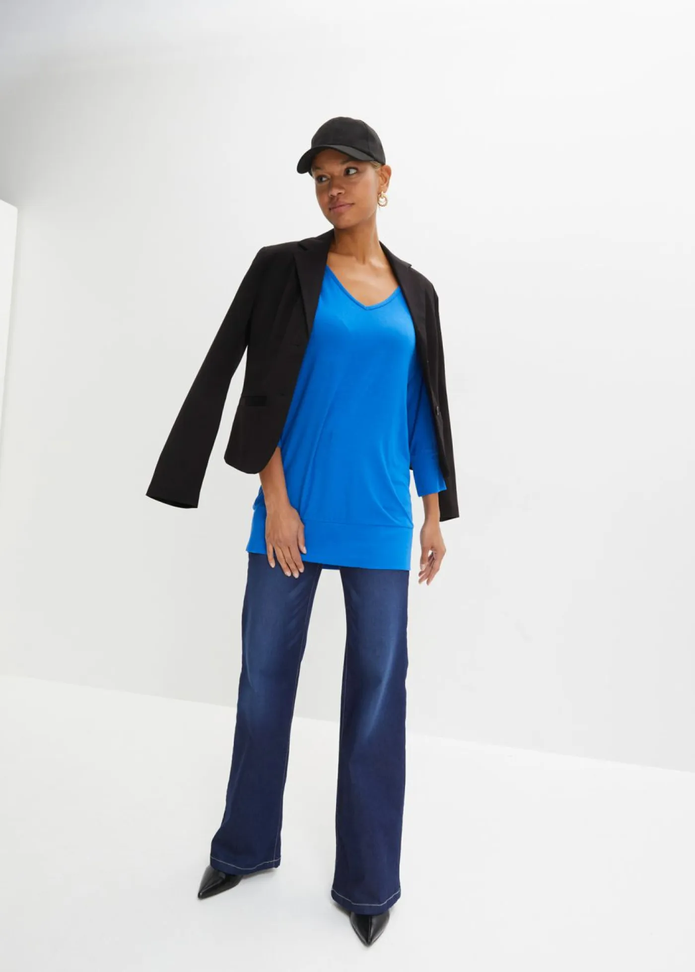 Mujer bonprix bonprix Camiseta holgada de viscosa fluida