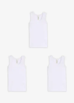 Niños bonprix bonprix Camiseta interior con algodón suave (3 unidades)