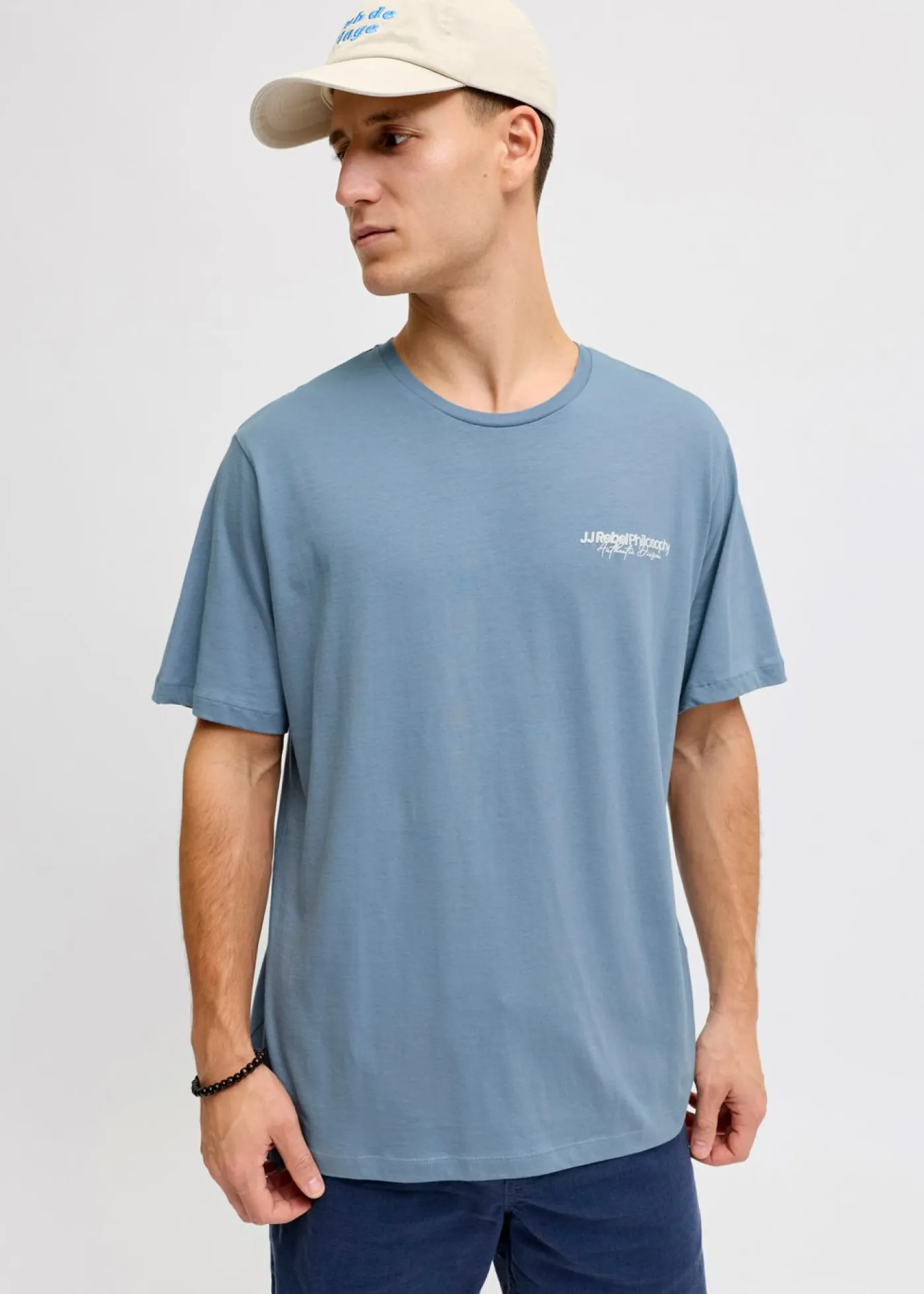 bonprix J&J Rebel Camisetas Y Polos>Camiseta JJ REBEL Azul claro estampado