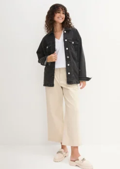 Mujer bonprix bonprix Camiseta larga ancha con cuello en V, manga corta (5 unidades)