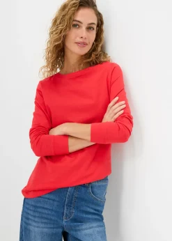 Mujer bonprix bonprix Camiseta larga con cuello redondo, manga larga (5 unidades)