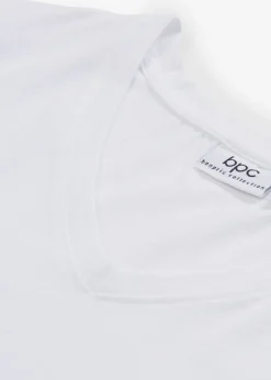 Mujer bonprix bonprix Camiseta larga con escote en V (2 unidades)