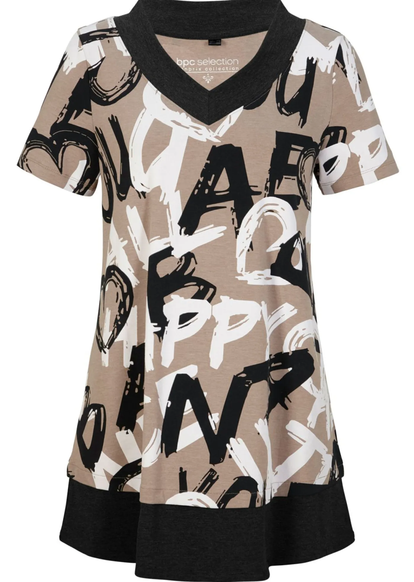 Mujer bonprix bonprix Camiseta larga con manga corta