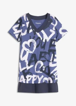 Mujer bonprix bonprix Camiseta larga con manga corta