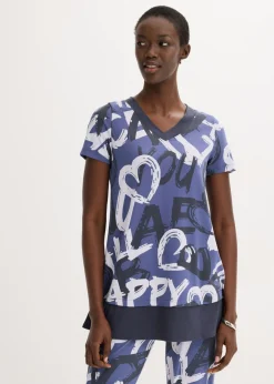 Mujer bonprix bonprix Camiseta larga con manga corta