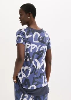 Mujer bonprix bonprix Camiseta larga con manga corta