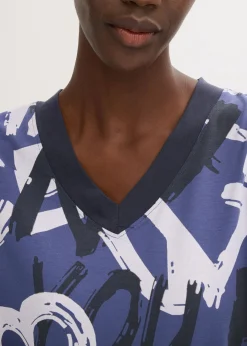 Mujer bonprix bonprix Camiseta larga con manga corta